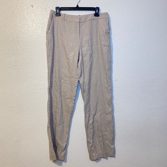 Calvin Klein Classic Beige Trouser Pants Slacks Size 10 - Picture 1 of 7